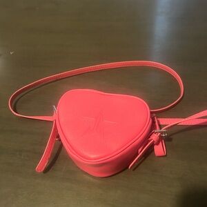Jeffree Star Vibrant Pink Heart Crossbody Bag